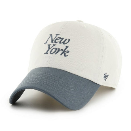 '47 Clean Up Adjustable Script 'Sandstone/Blue' - New York Yankees