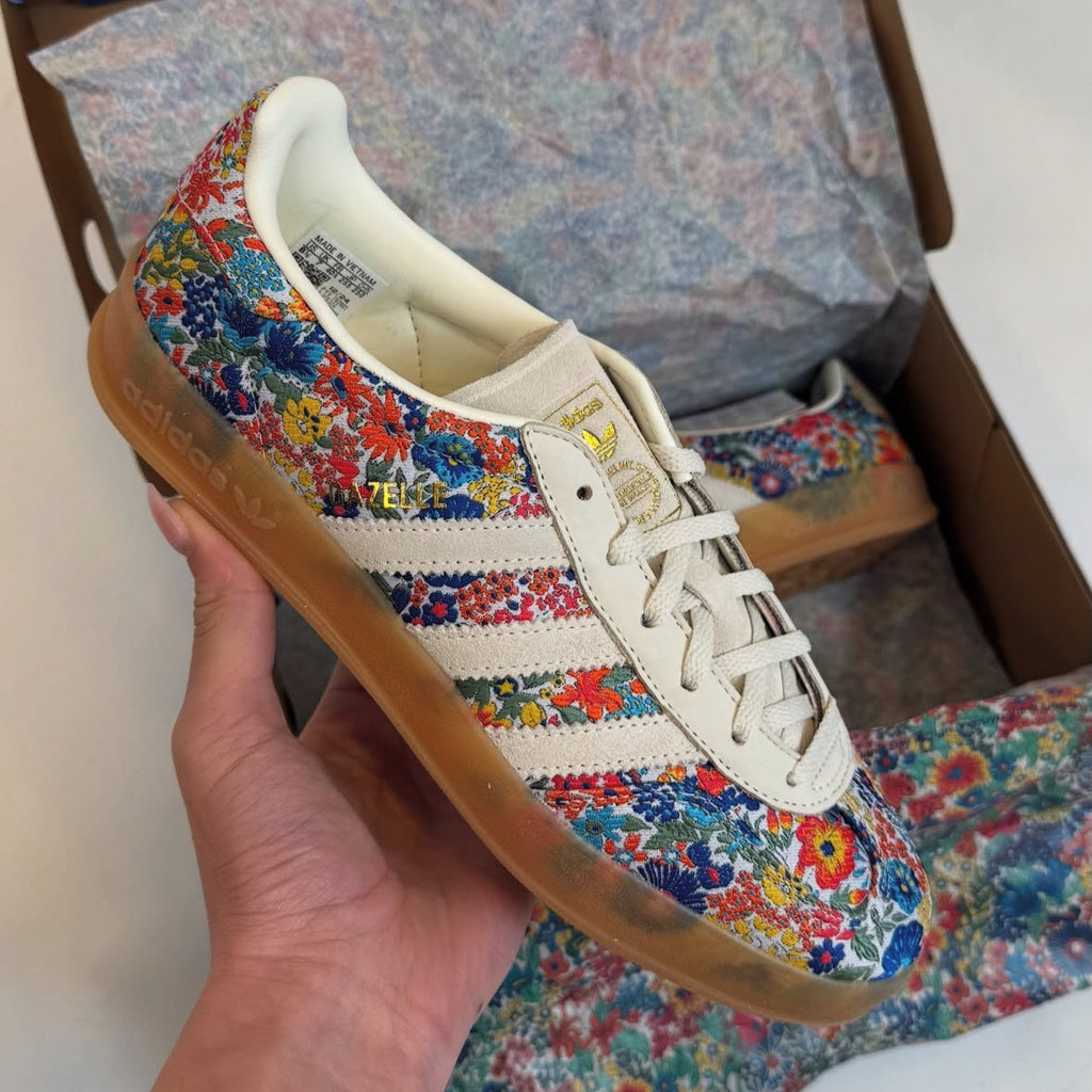  Adidas Gazelle Indoor Liberty London Floral Embroidery - SKU: JP5309