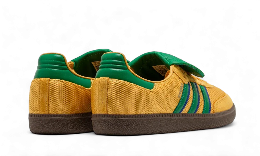 Green yellow adidas samba cheap
