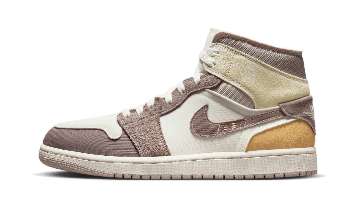 Air Jordan 1 Mid SE Craft Taupe Haze lateral image