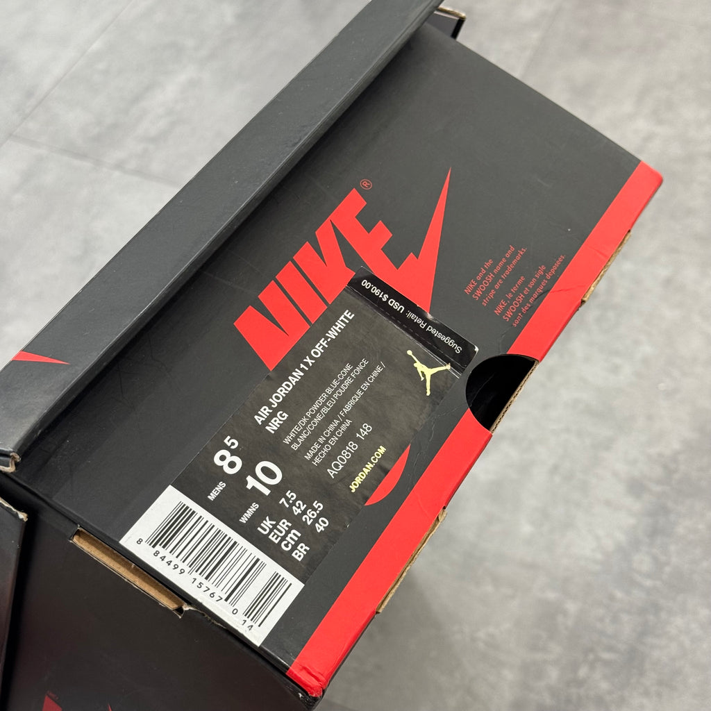 Air Jordan 1 Retro High Off-White University Blue (42) - Usado