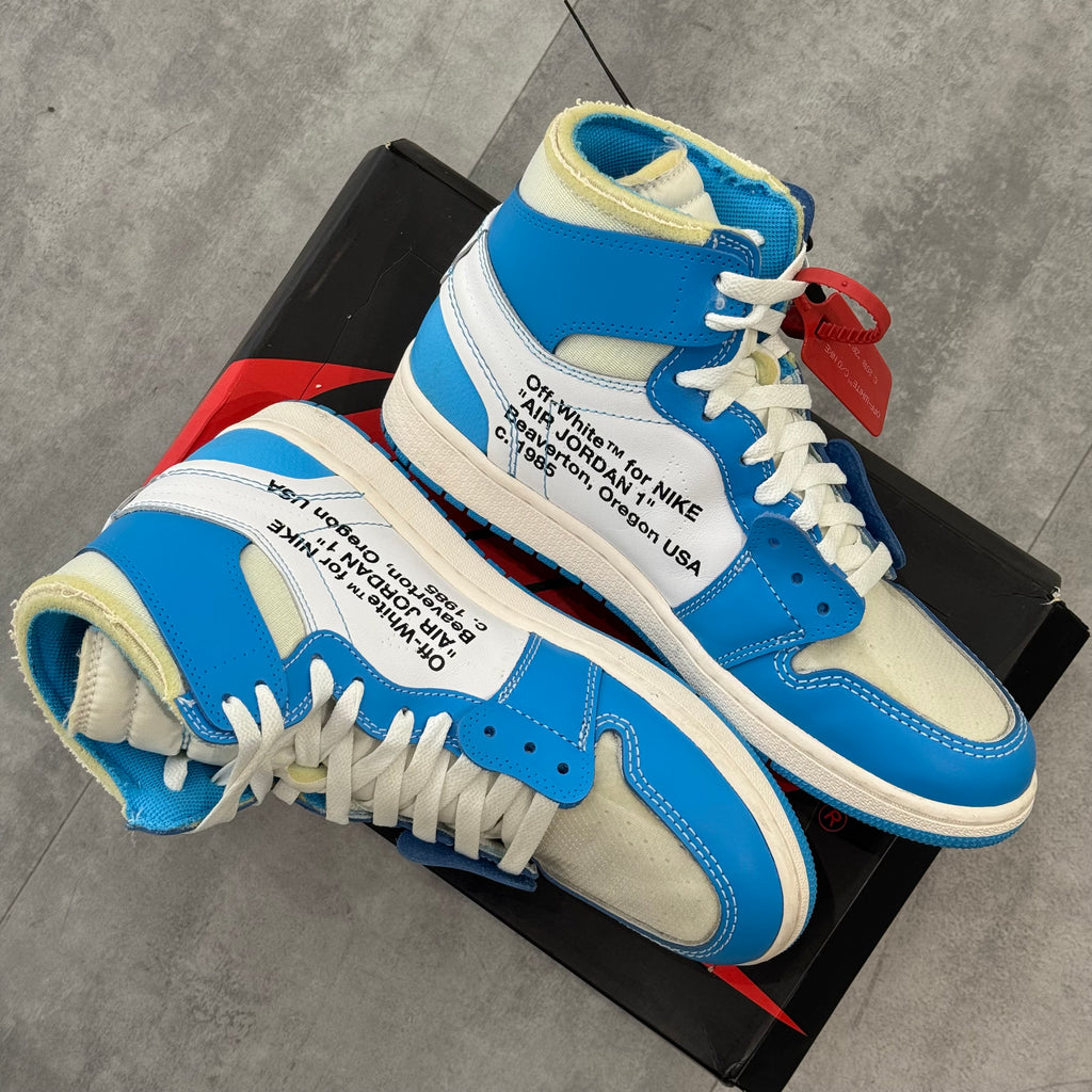 Air Jordan 1 Retro High Off-White University Blue (42) - Usado