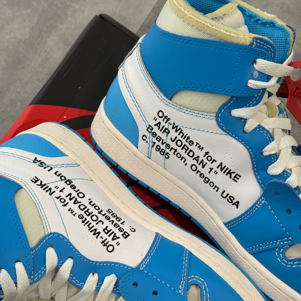 Air Jordan 1 Retro High Off-White University Blue (42) - Usado