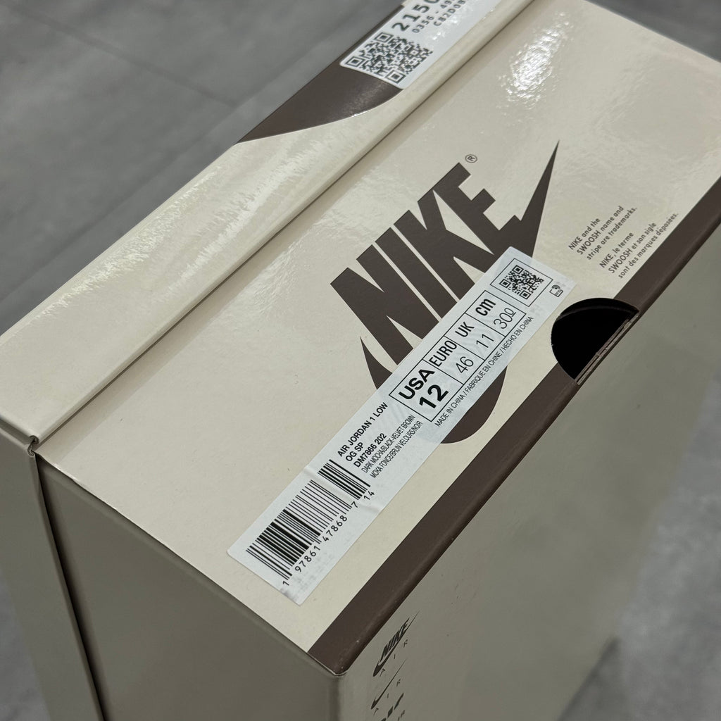Air Jordan 1 Retro Low OG SP Travis Scott Velvet Brown (46) - Usado