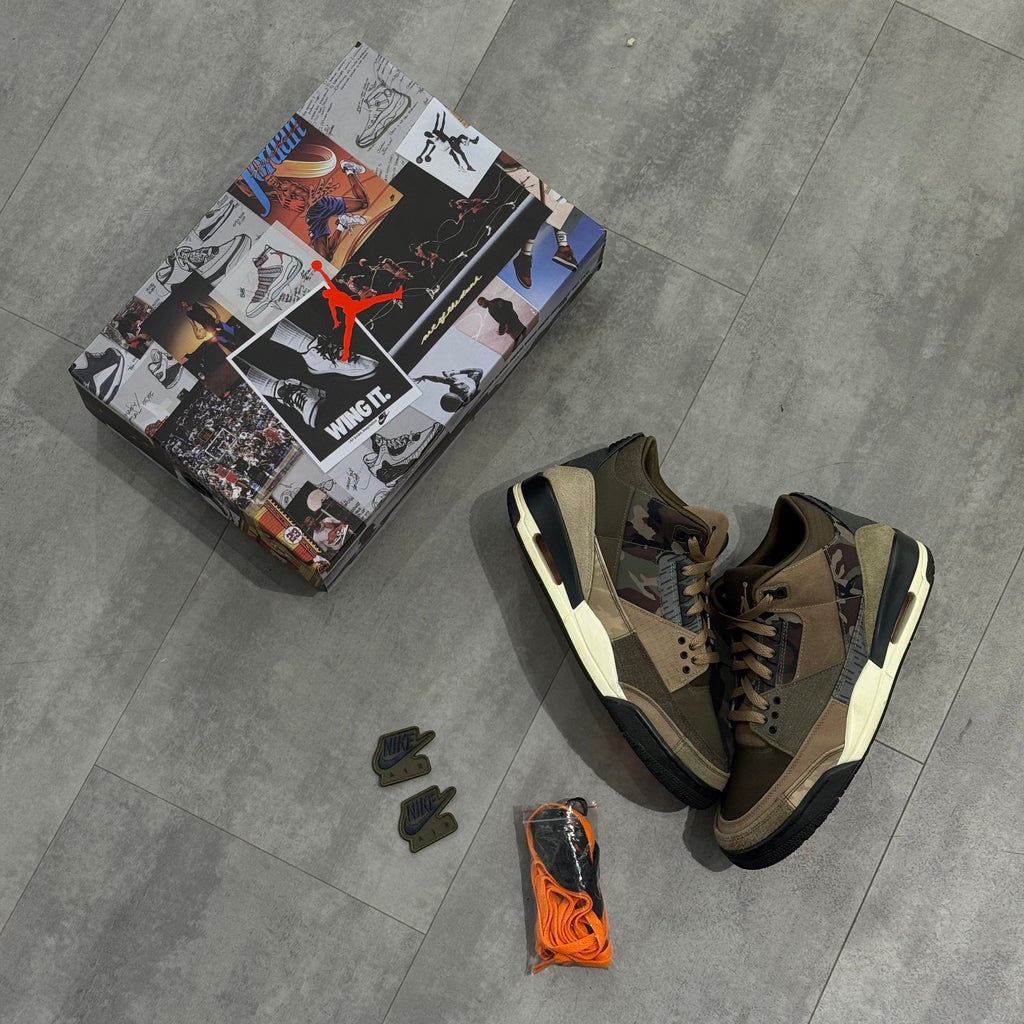 Air Jordan 3 Retro Patchwork Camo (44.5) - Usado
