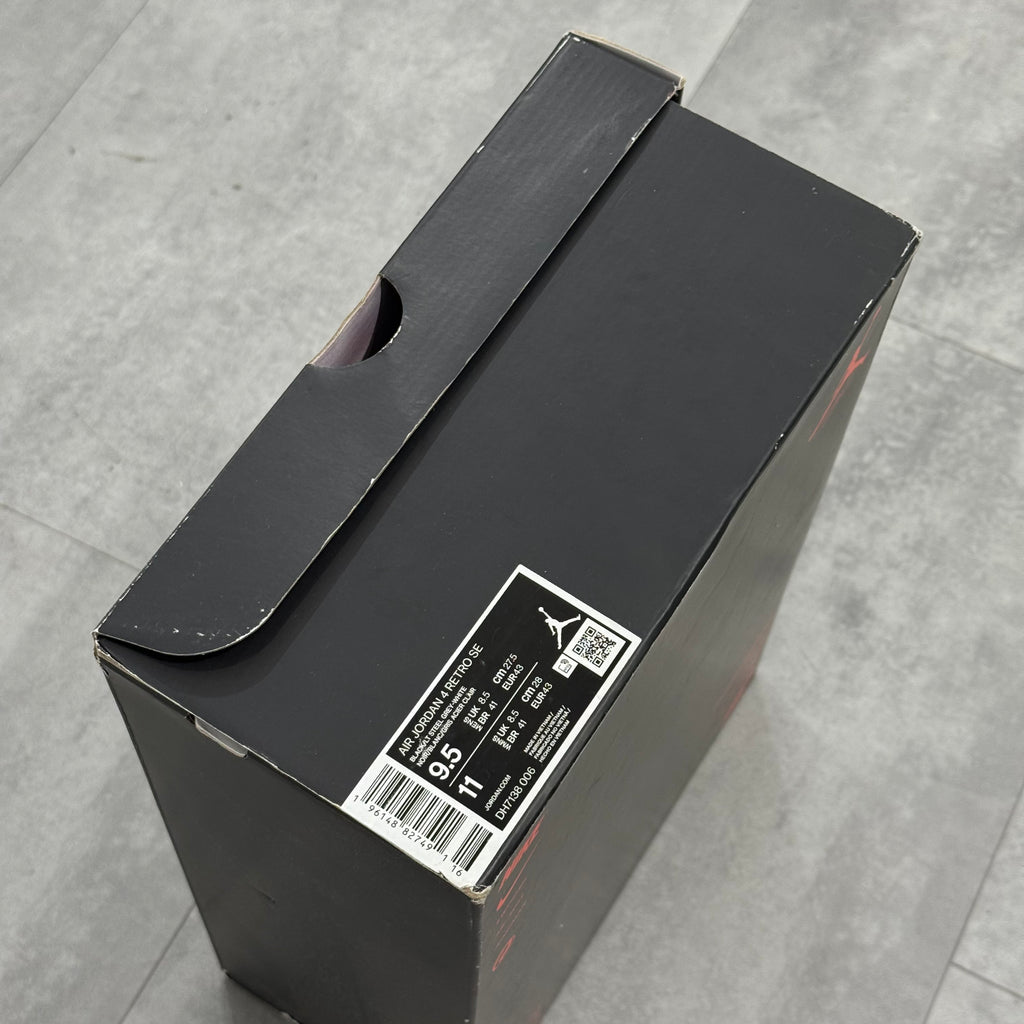 Air Jordan 4 Black Canvas (43) - Usado