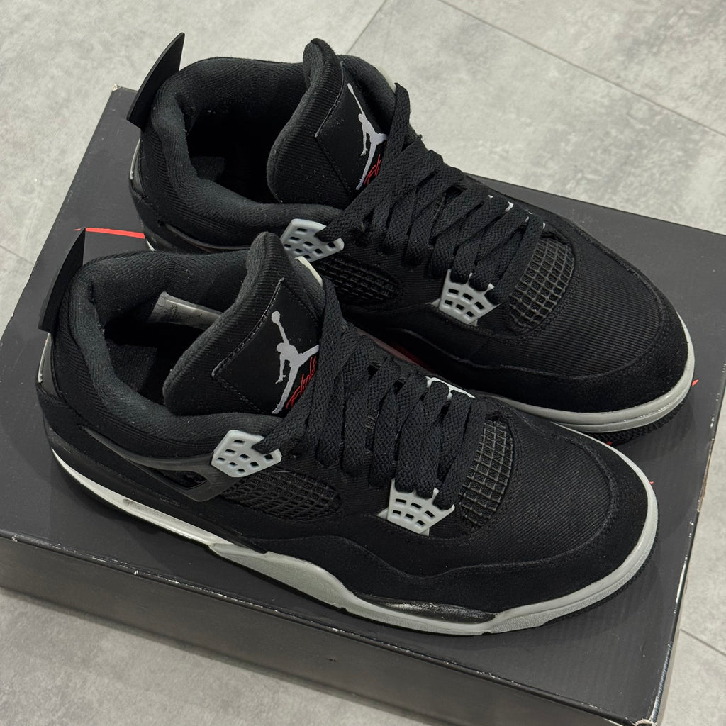 Air Jordan 4 Black Canvas (43) - Usado