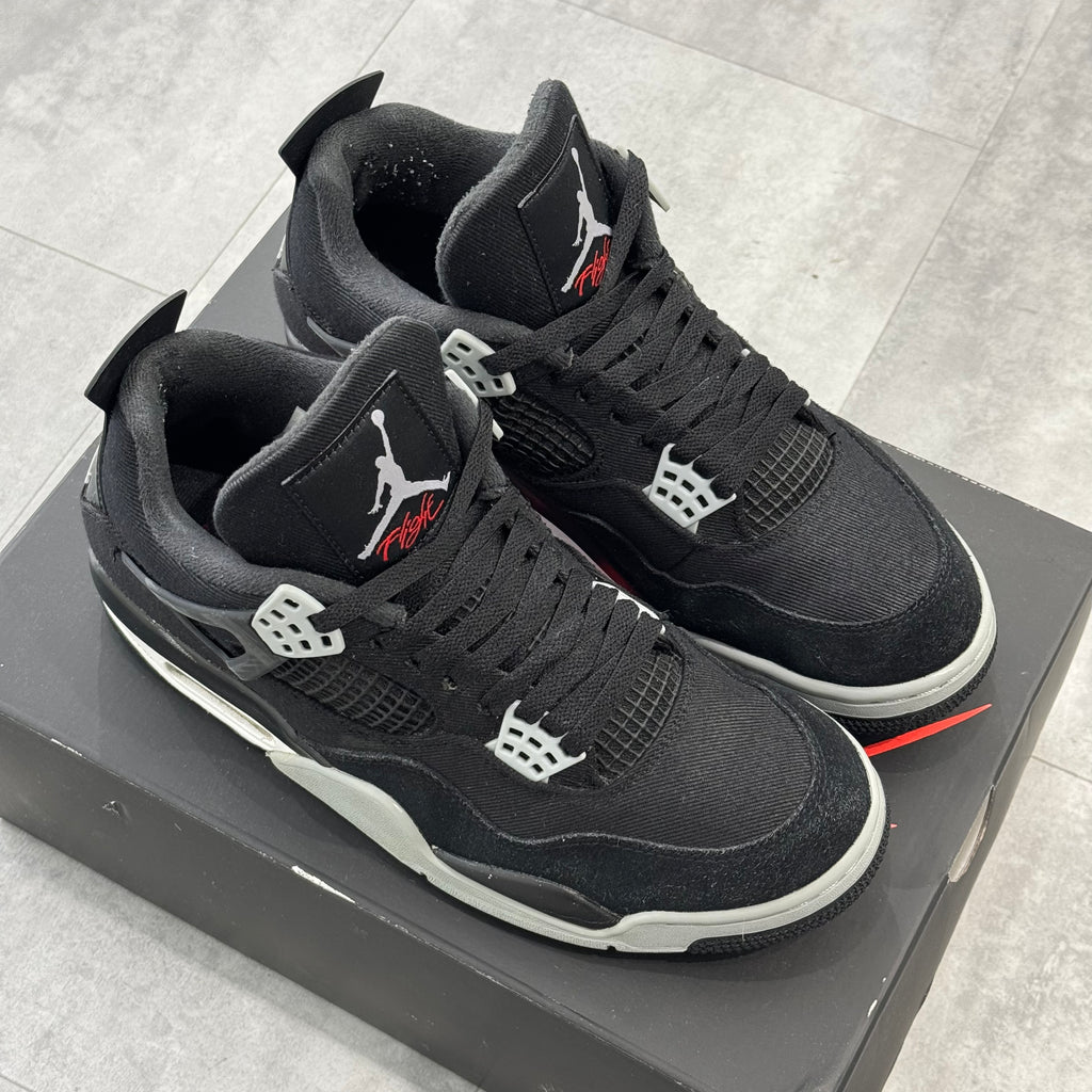 Air Jordan 4 Black Canvas (44) - Usado