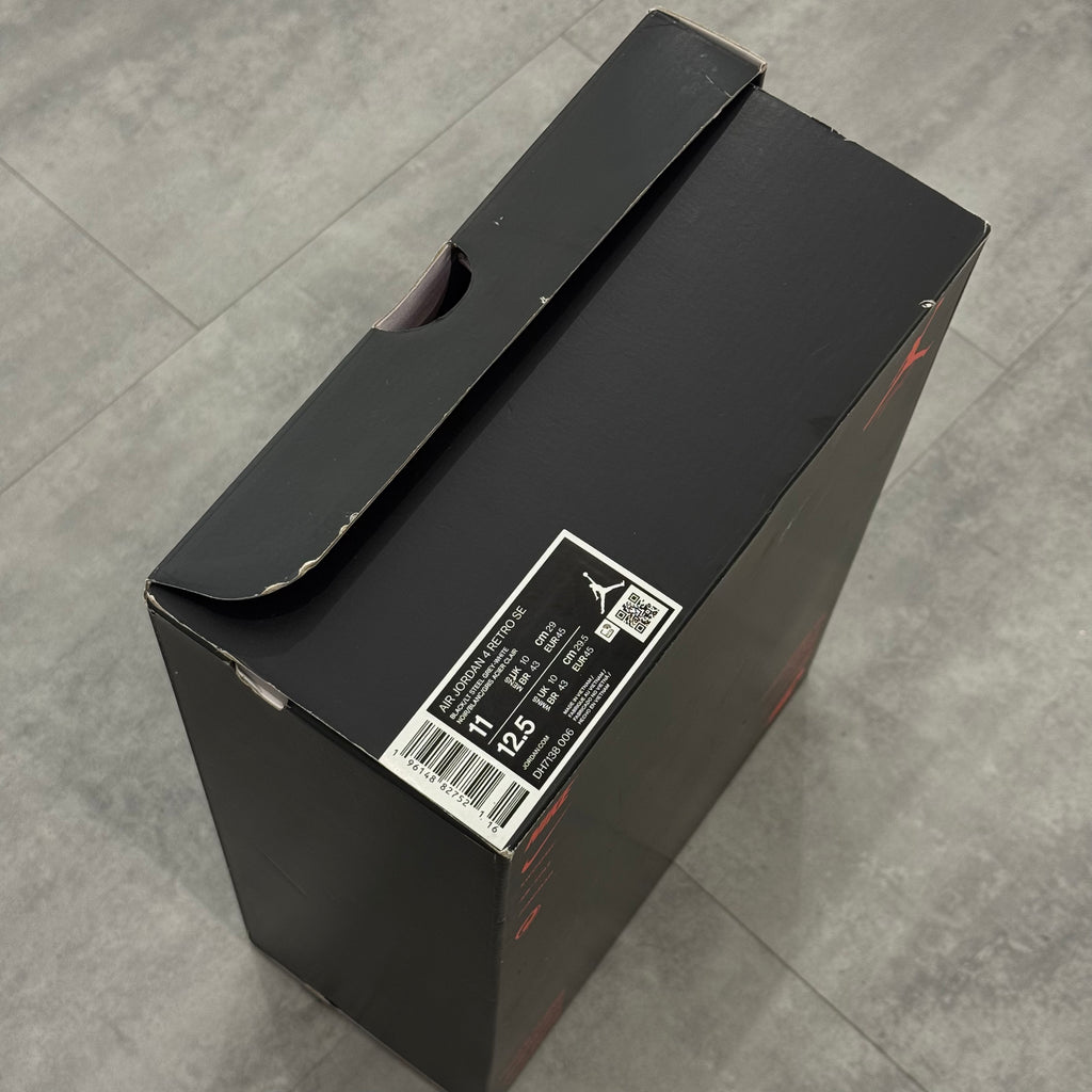 Air Jordan 4 Black Canvas (45) - Usado