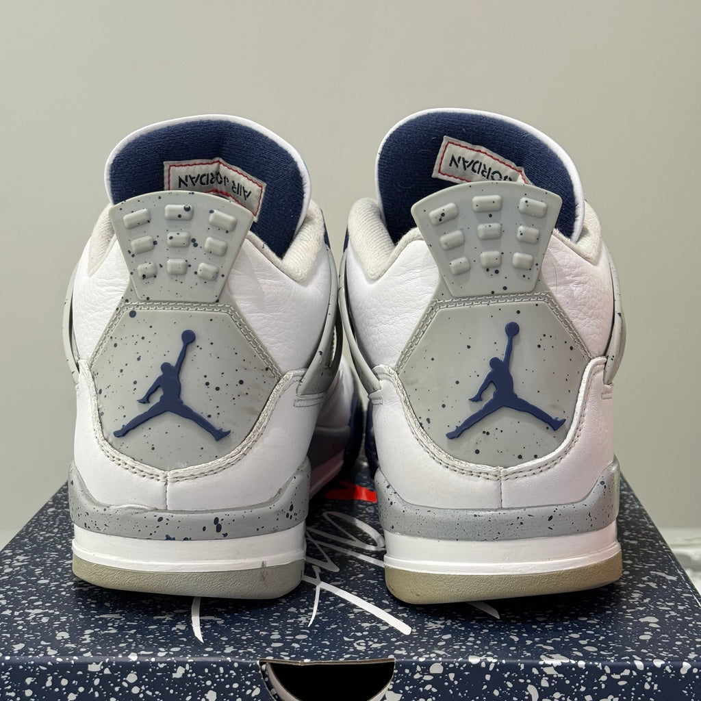 Air Jordan 4 Retro White Midnight Navy (43) - Usado