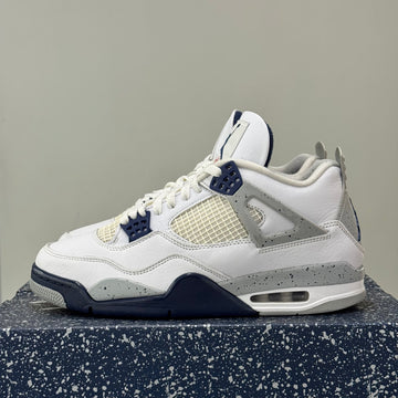 Air Jordan 4 Retro White Midnight Navy (44) - Usado