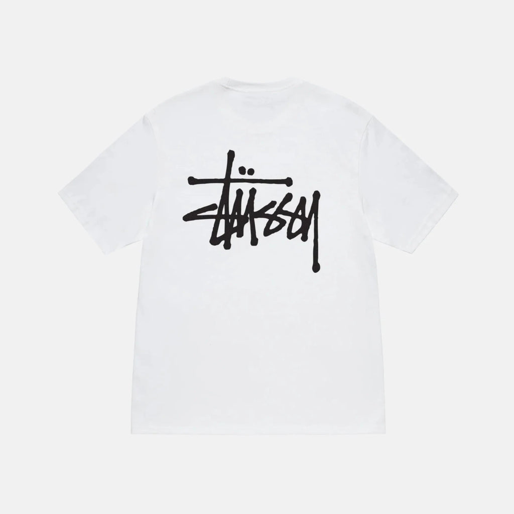 Stüssy Basic Tee White back