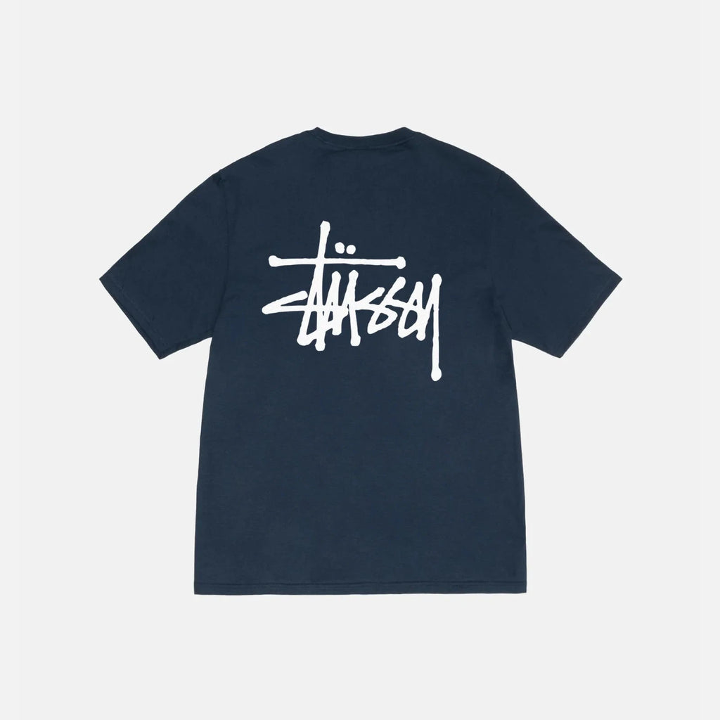 Stüssy Basic Tee 'Navy'  back