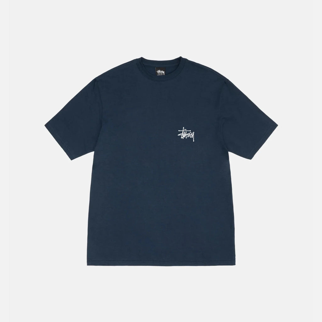 Stüssy Basic Tee 'Navy' - frontal