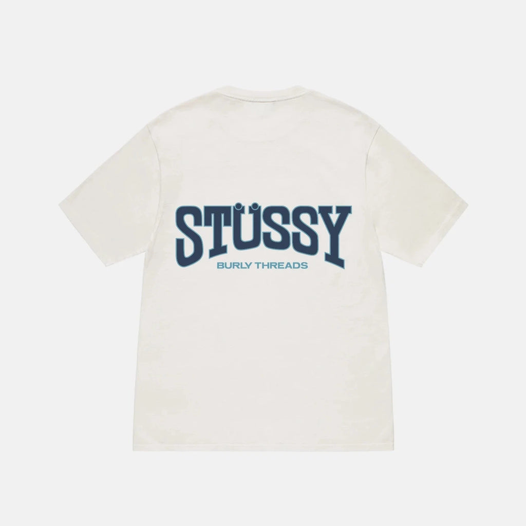 Stüssy Burly Threads Tee Pigment Dyed Natural back