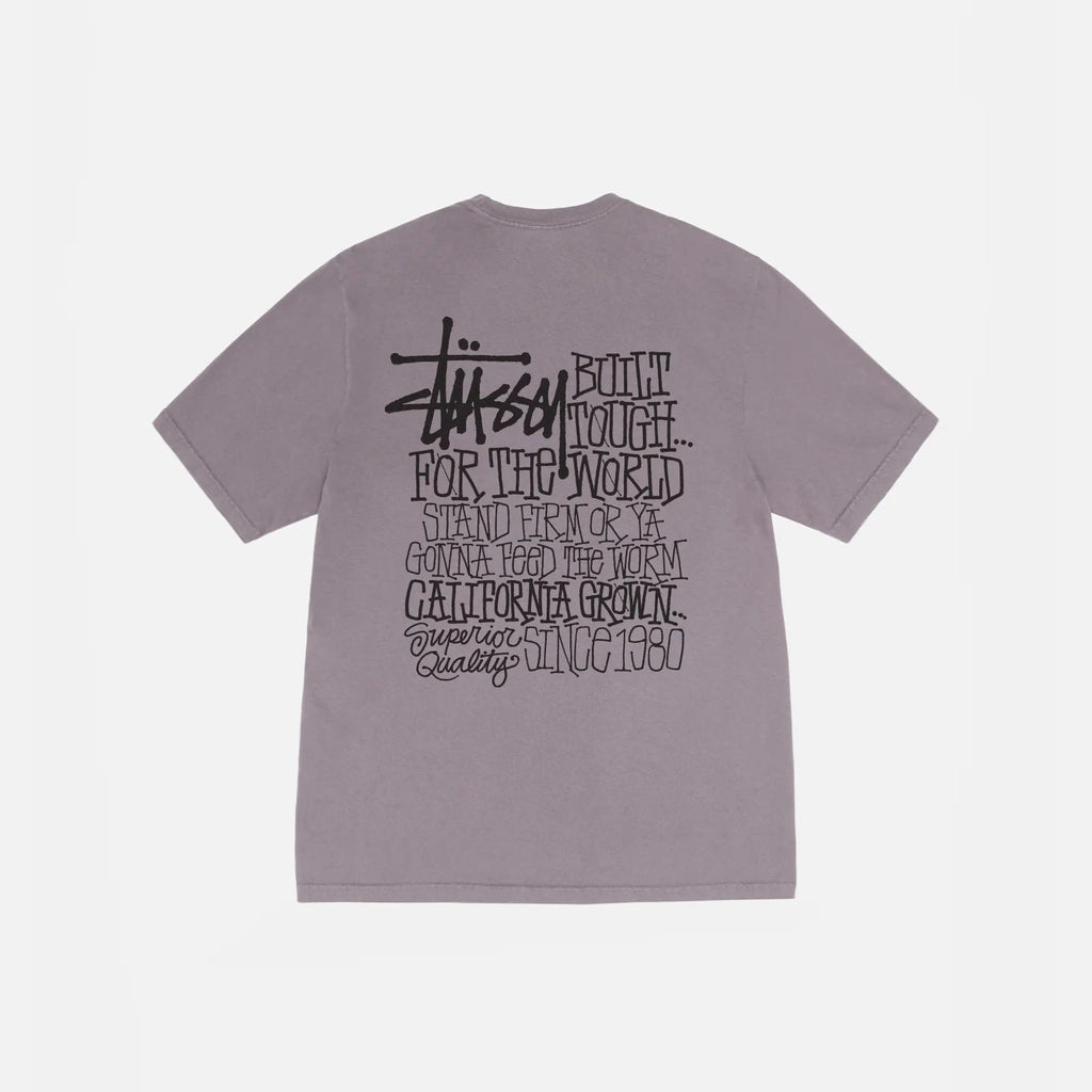 Stüssy California Grown Tee Pigment Dyed 'Shark' - back