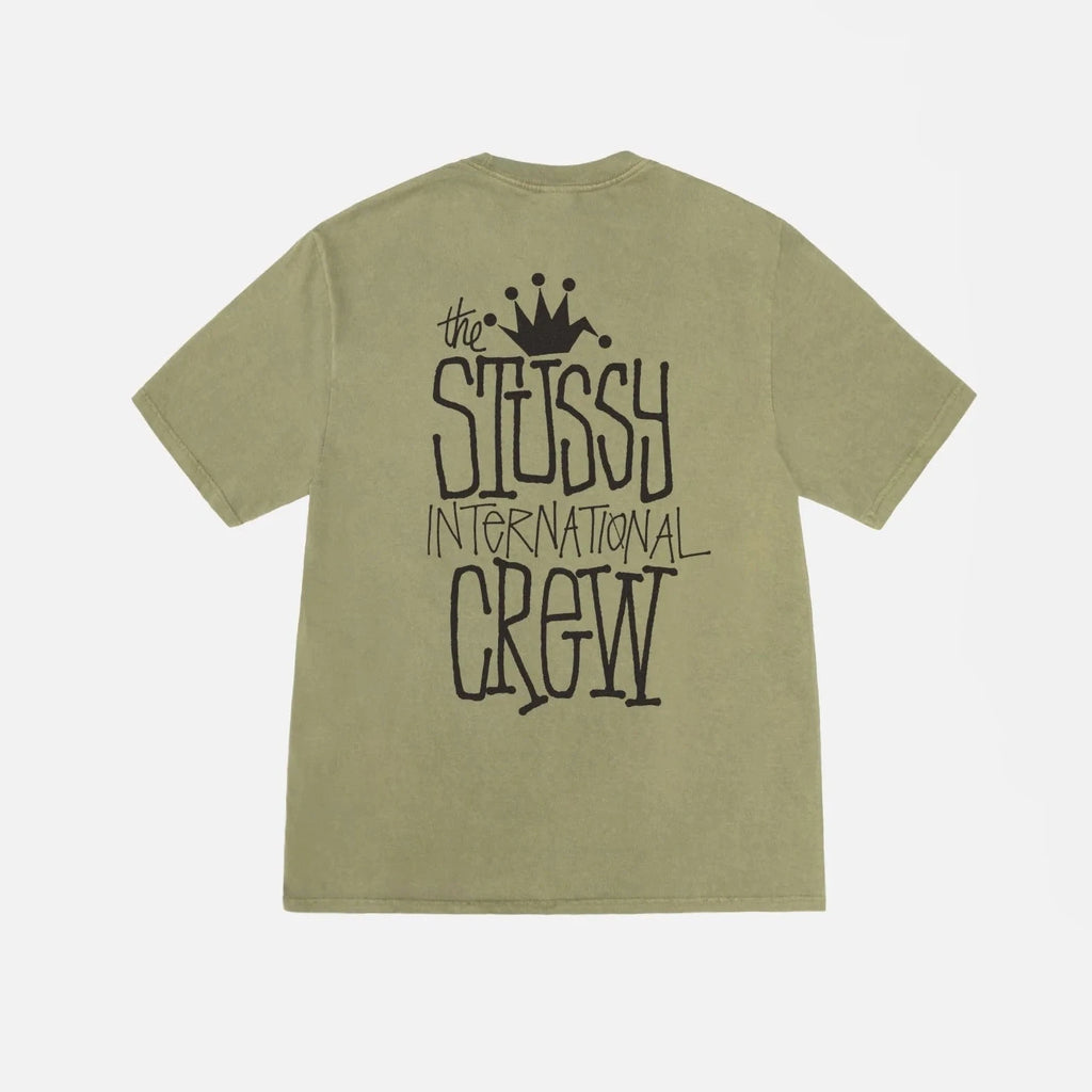 Stüssy Crown International Green Tee back