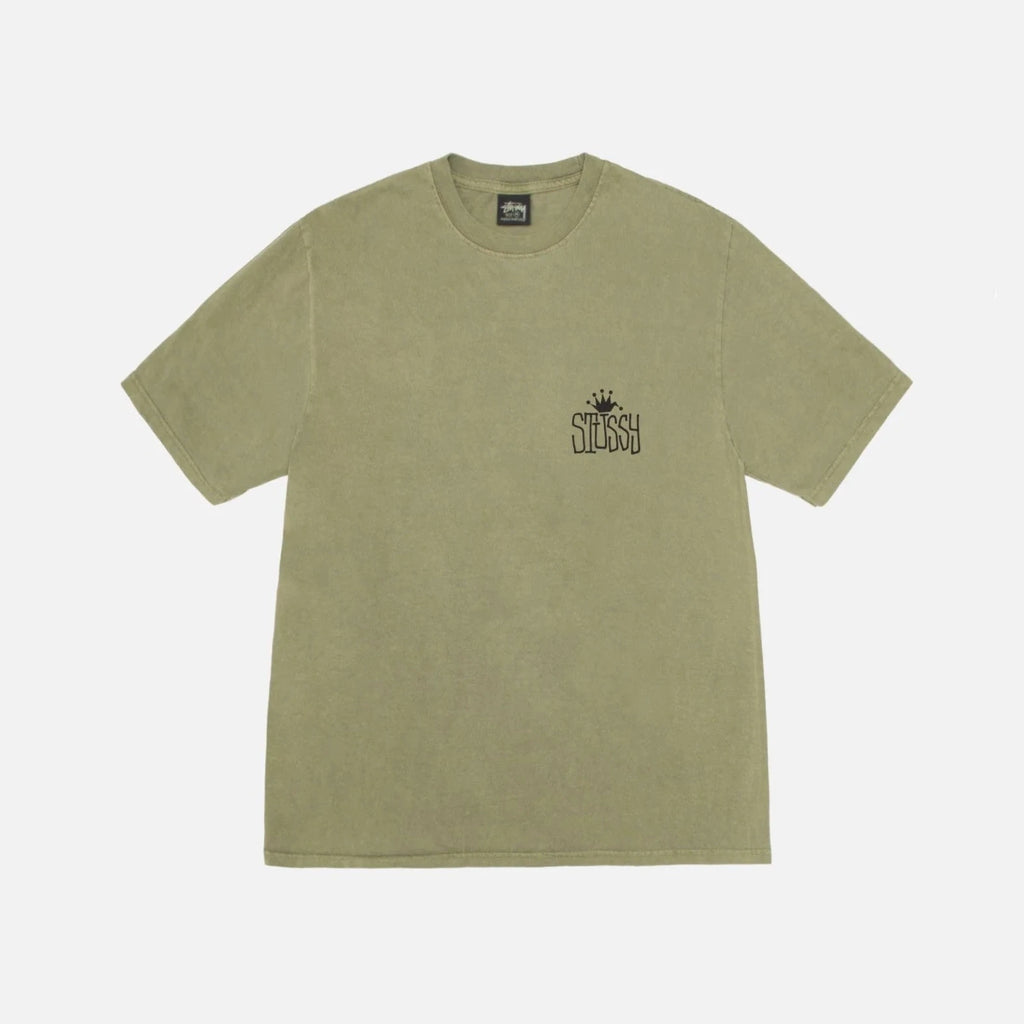 Stüssy Crown International Green Tee frontal