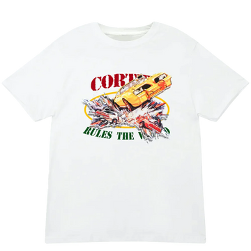 Corteiz Car Crash Tee White