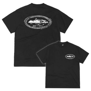 Corteiz Island Stamp Tee Black