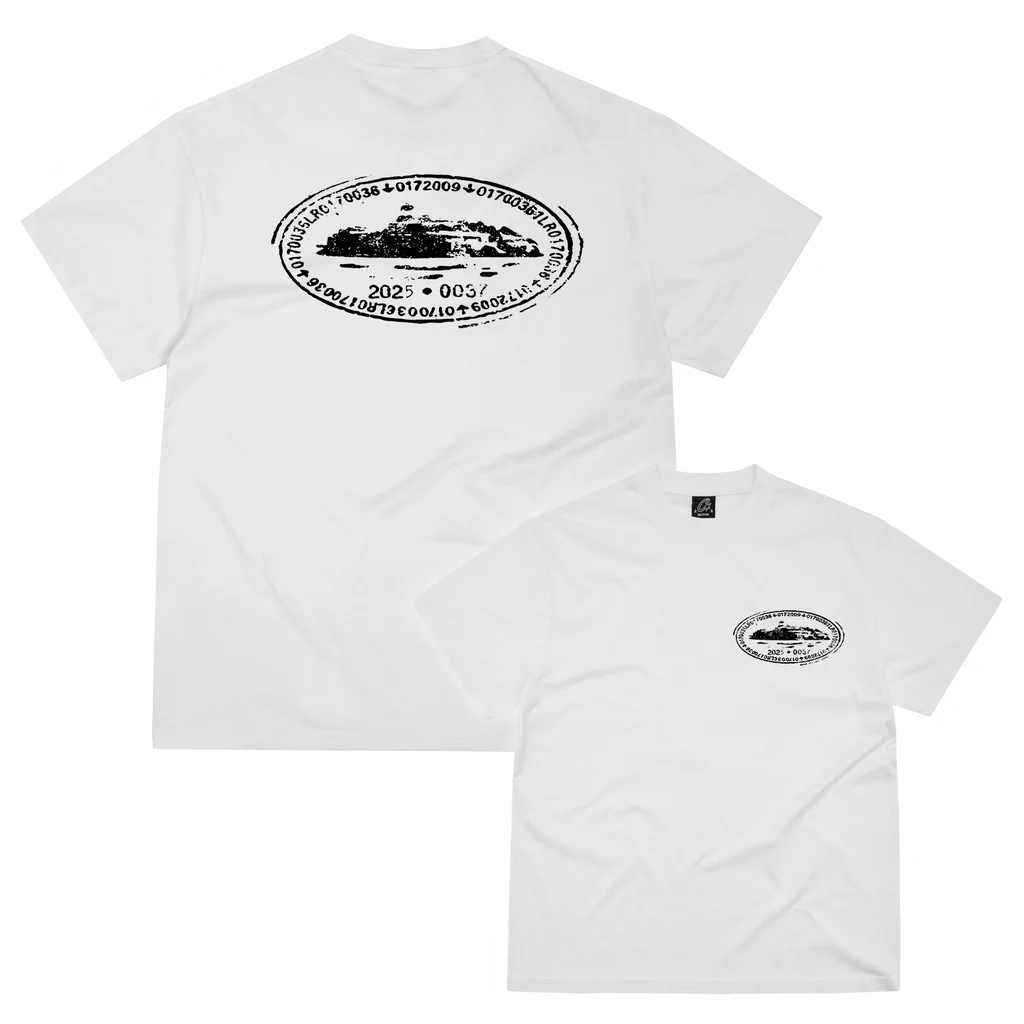 Corteiz Island Stamp Tee White