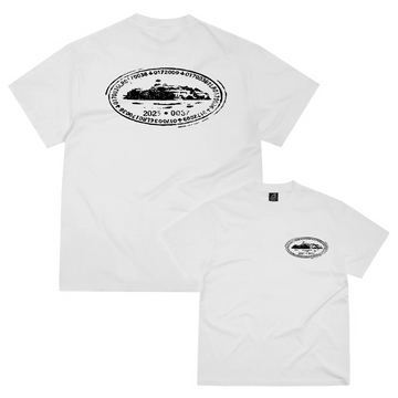 Corteiz Island Stamp Tee White