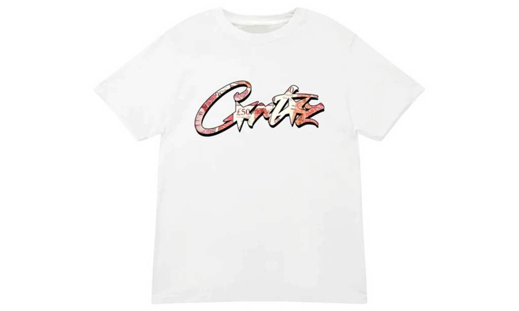 Corteiz Money On My Mind Tee White frontal image