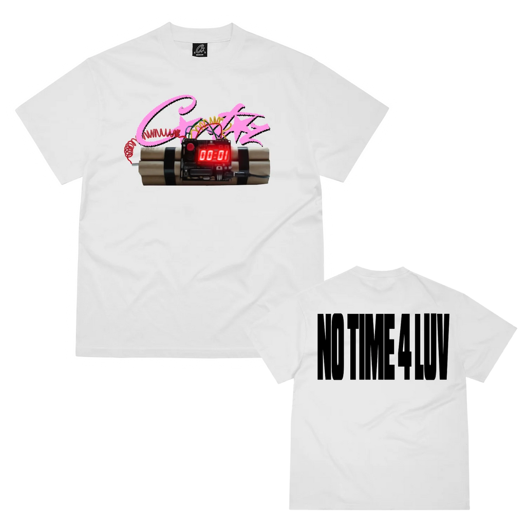 Corteiz No Time 4 Luv Tee White