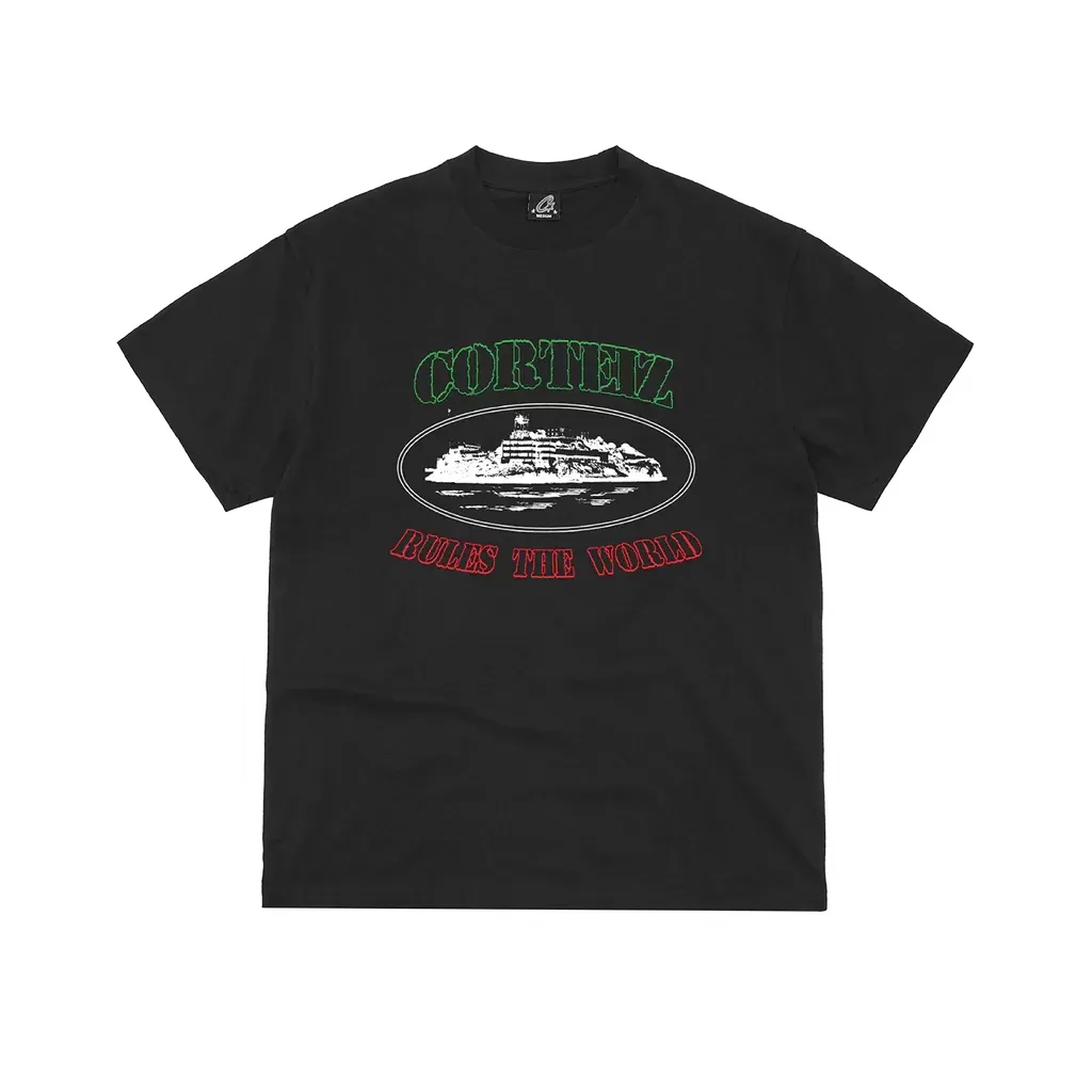 Corteiz Og Alcatraz Italia Tee Black