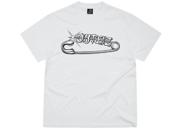 Corteiz Safety Pin Tee White frontal