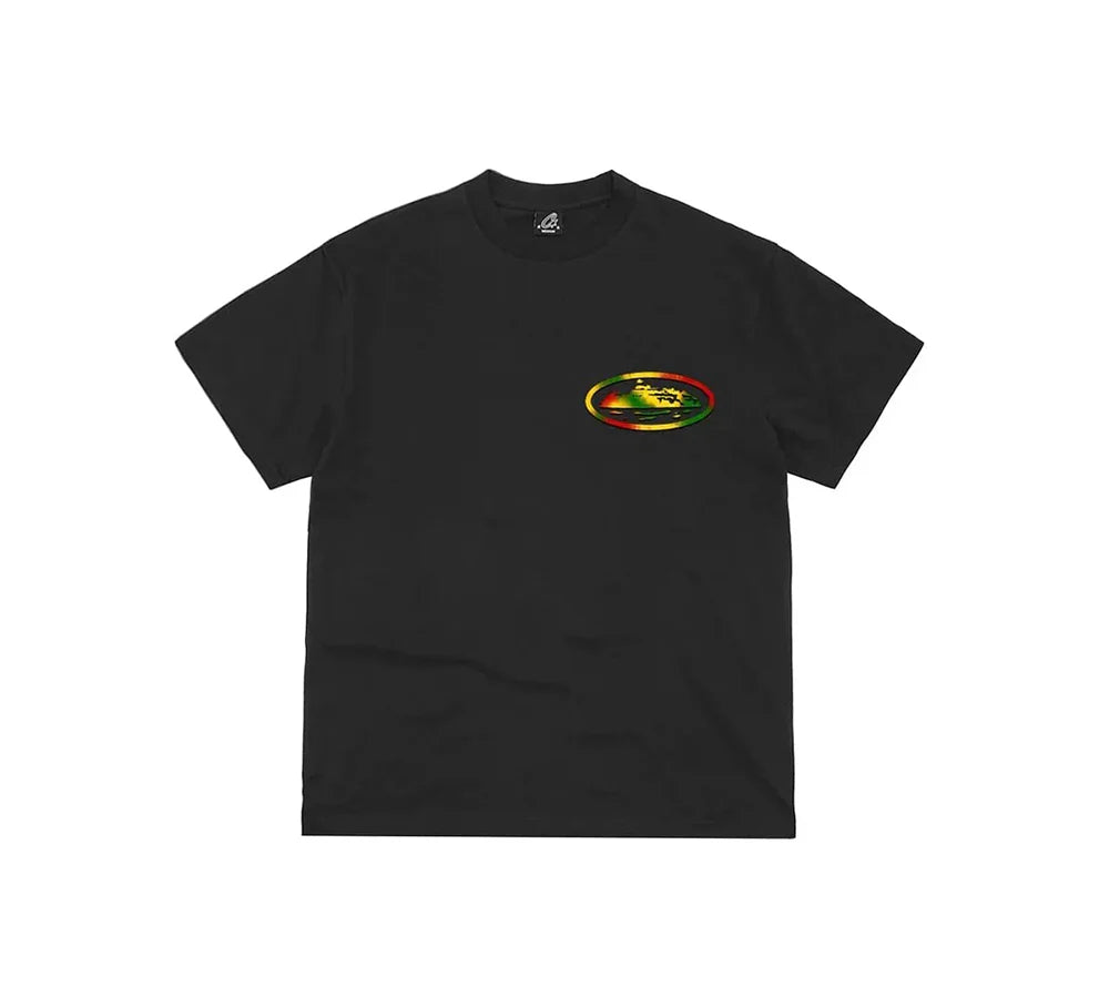 Corteiz Sunset Black Tee 
