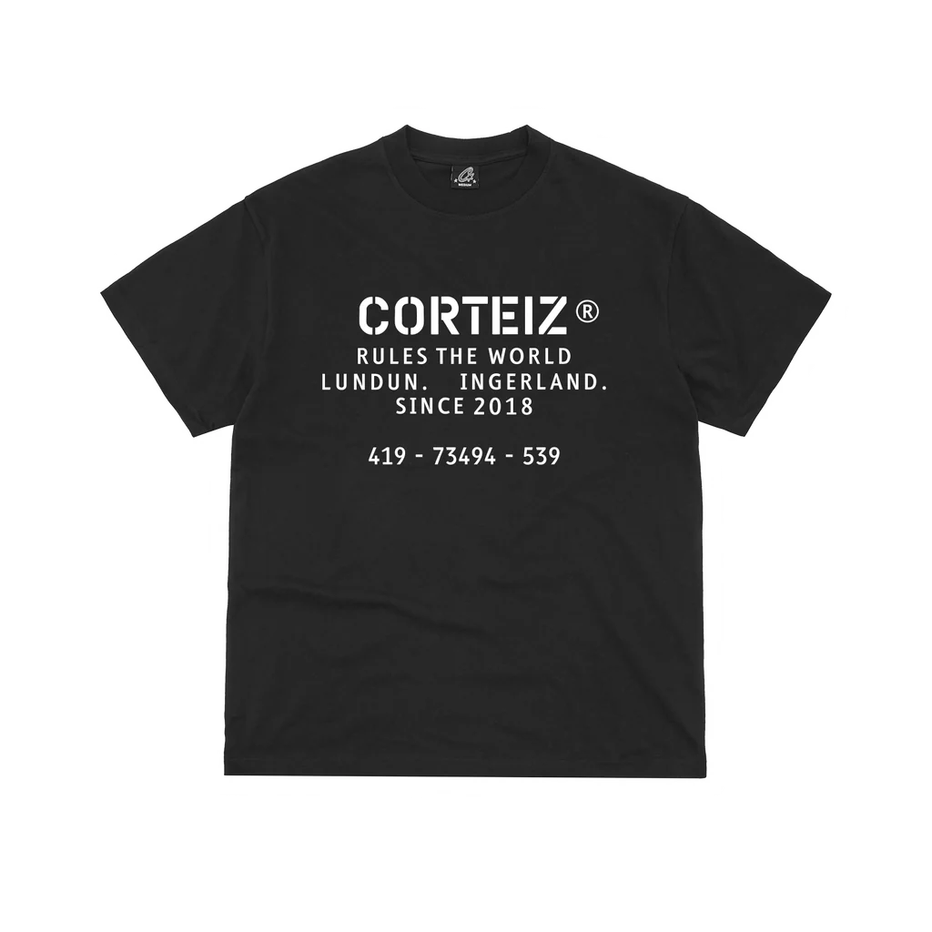 Corteiz OG Stencil Tee Black