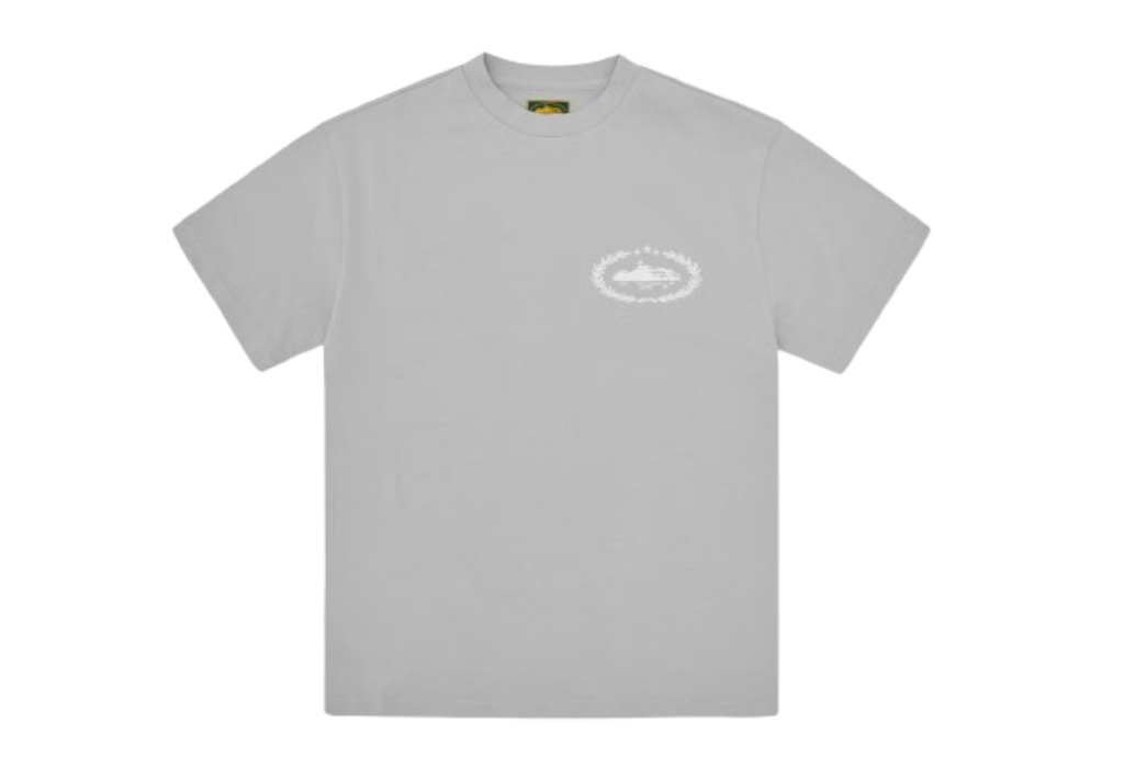 Corteiz Royale Heavyweight Tee Grey - frontal