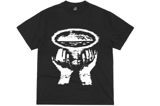 Corteiz Sketchy Hands Tee Black frontal