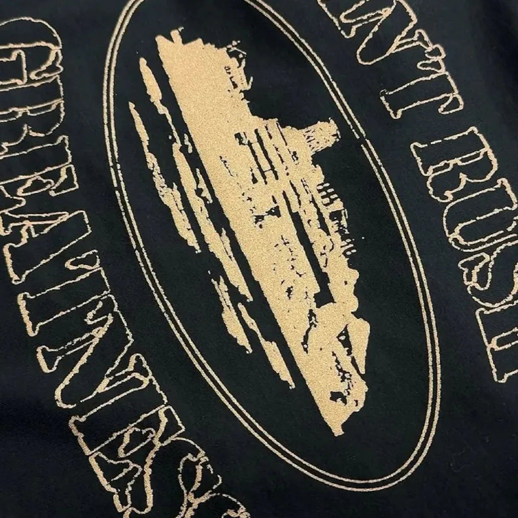 Corteiz x Cental Cee Can't Rush Greatness Tee Black