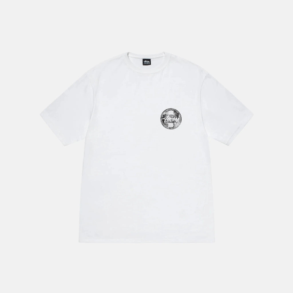 Stüssy Dot Stamp Tee ´White´ - frontal