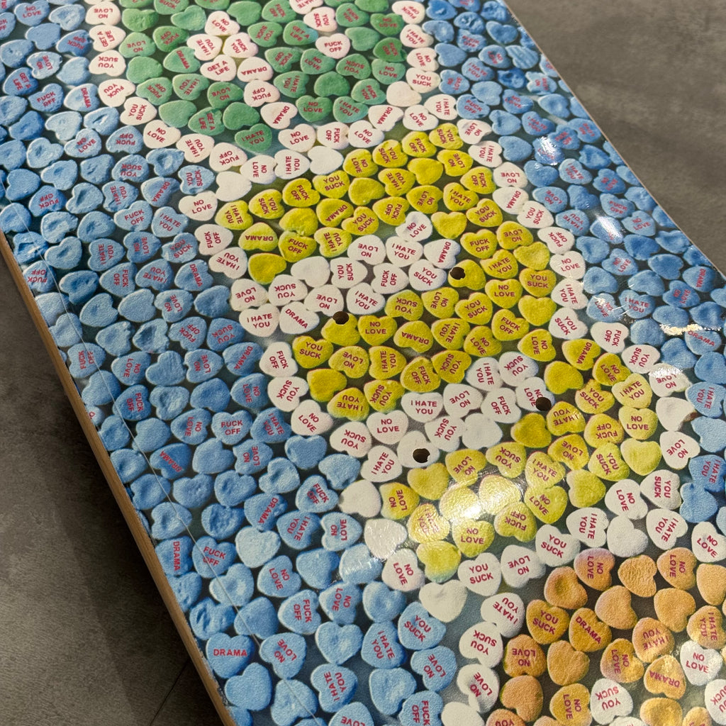 Supreme Candy Hearts Skateboard Deck Blue SS23