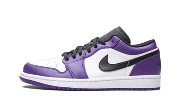 Air Jordan 1 Low Court Purple White lateral image