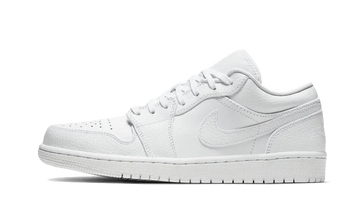 Air Jordan 1 Low Triple White  lateral image