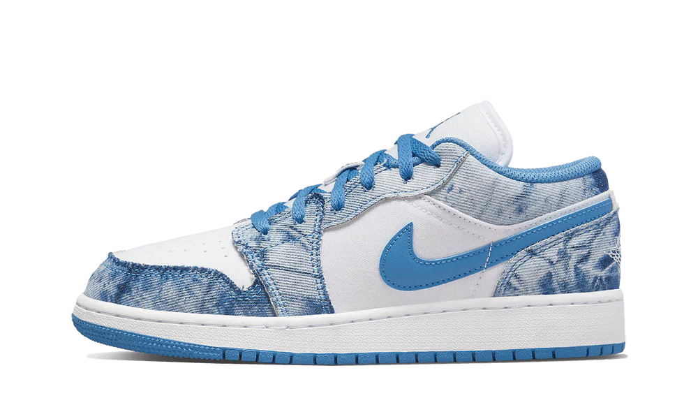 Air Jordan 1 Low Washed Denim lateral image