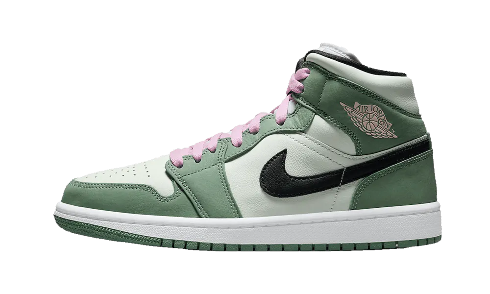 Air Jordan 1 Mid Dutch Green lateral image