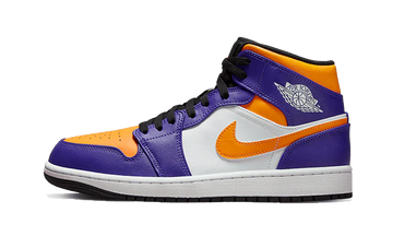 Air Jordan 1 Mid Lakers lateral image