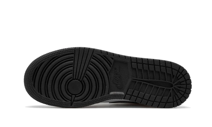 Air Jordan 1 Mid Metallic Gold Black White sole image