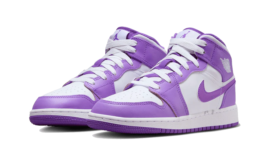 Air Jordan 1 Mid Purple Venom frontal image