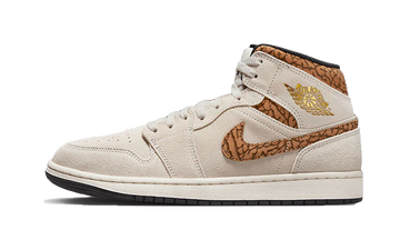 Air Jordan 1 Mid SE Brown Elephant lateral image