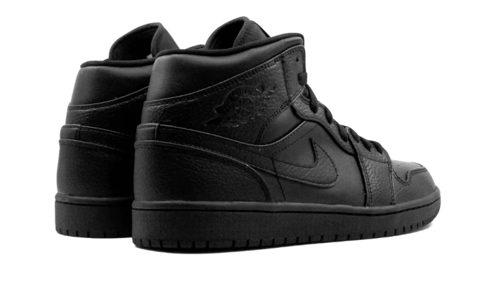 Air Jordan 1 Mid Triple Black back image