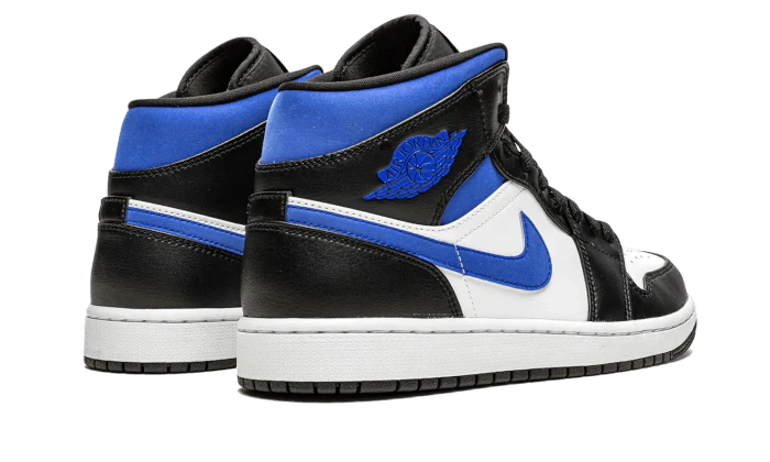 Air Jordan 1 Mid White Black Racer Blue back image