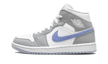 Air Jordan 1 Mid Wolf Grey Aluminum lateral image