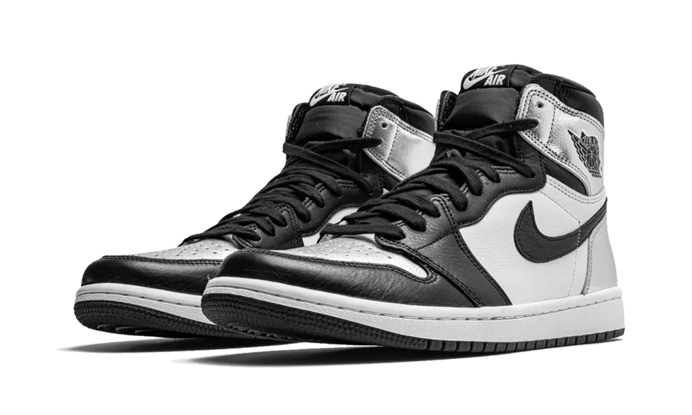 Air Jordan 1 Retro High Silver Toe frontal