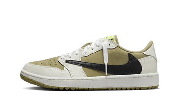 Air Jordan 1 Retro Low Golf Travis Scott Neutral Olive lateral image